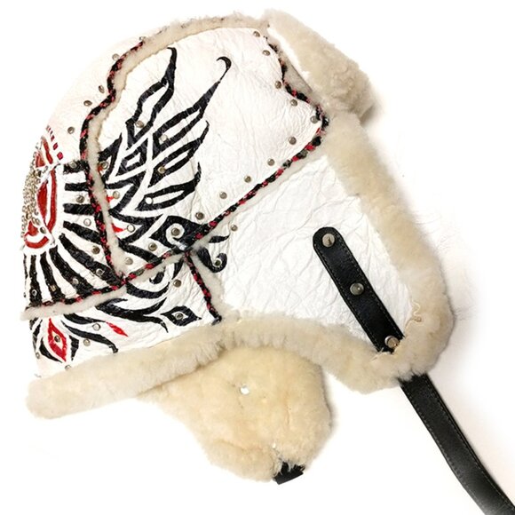 Aviator Hat, Shearling REAL Sheepskin - Unisex Amazing main image 5